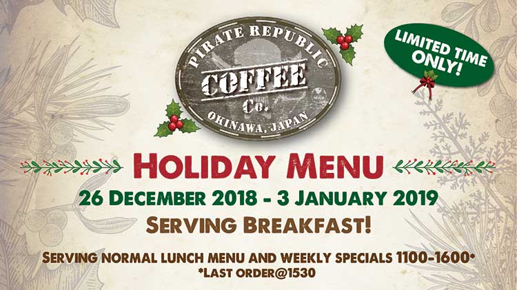 Holiday Offerings at Pirate Republic Coffee Company Holiday Offerings at Pirate Republic Coffee Company