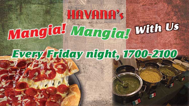 Dinner + A Movie Night at Havana's! Dinner + A Movie Night at Havana's!