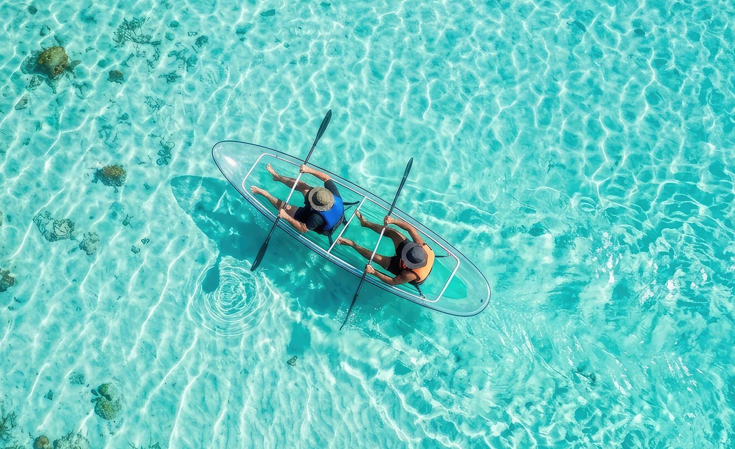 Clear Kayak & SUP Tour at Torii Beach