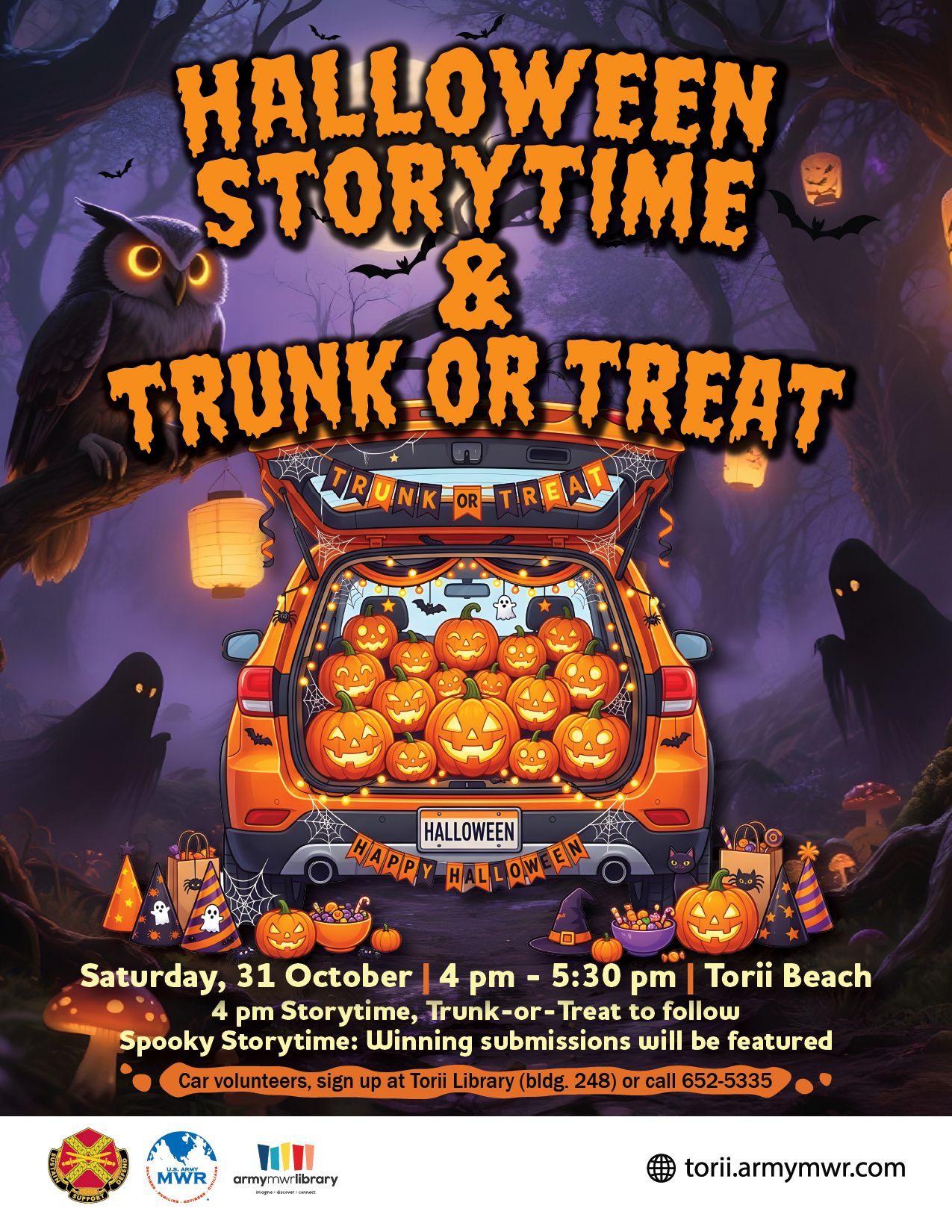 Halloween Storytime and Trunk-or-Treat